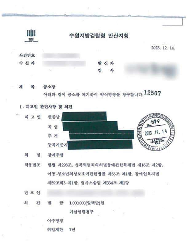 현종남 목사의 수방지방법원 성추행 사건 판결문