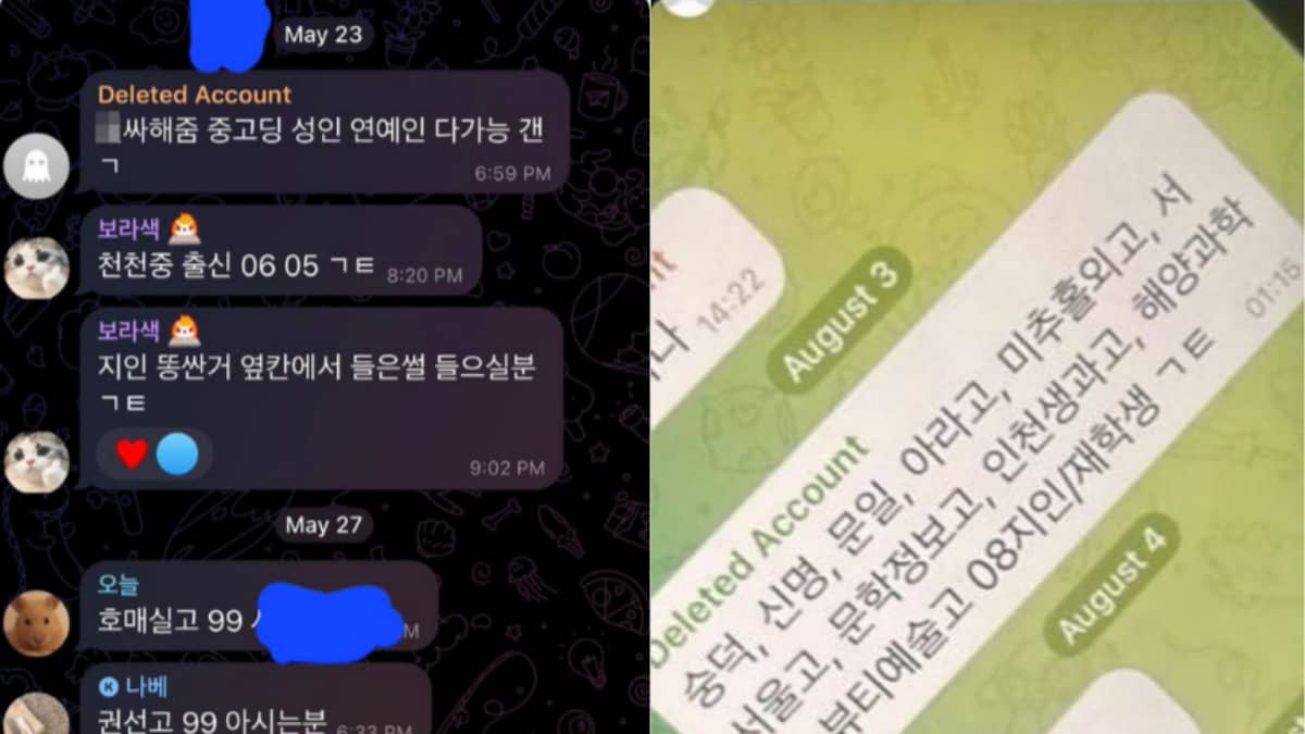 텔레그램 겹지인, 능욕방 딥페이크 음란물 공유 피해자 실제 사진